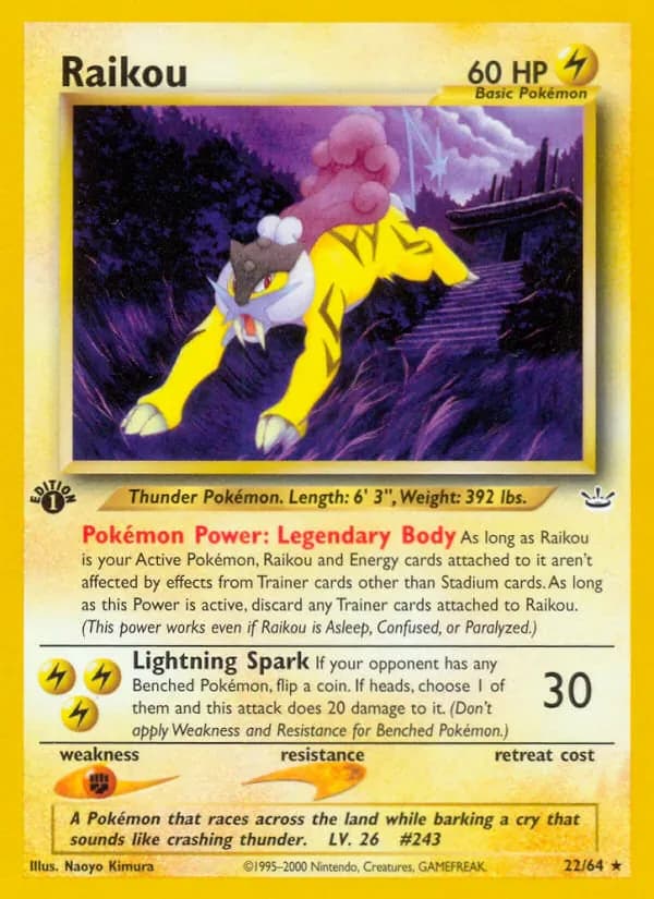 Raikou 22/64 from Neo Revelation