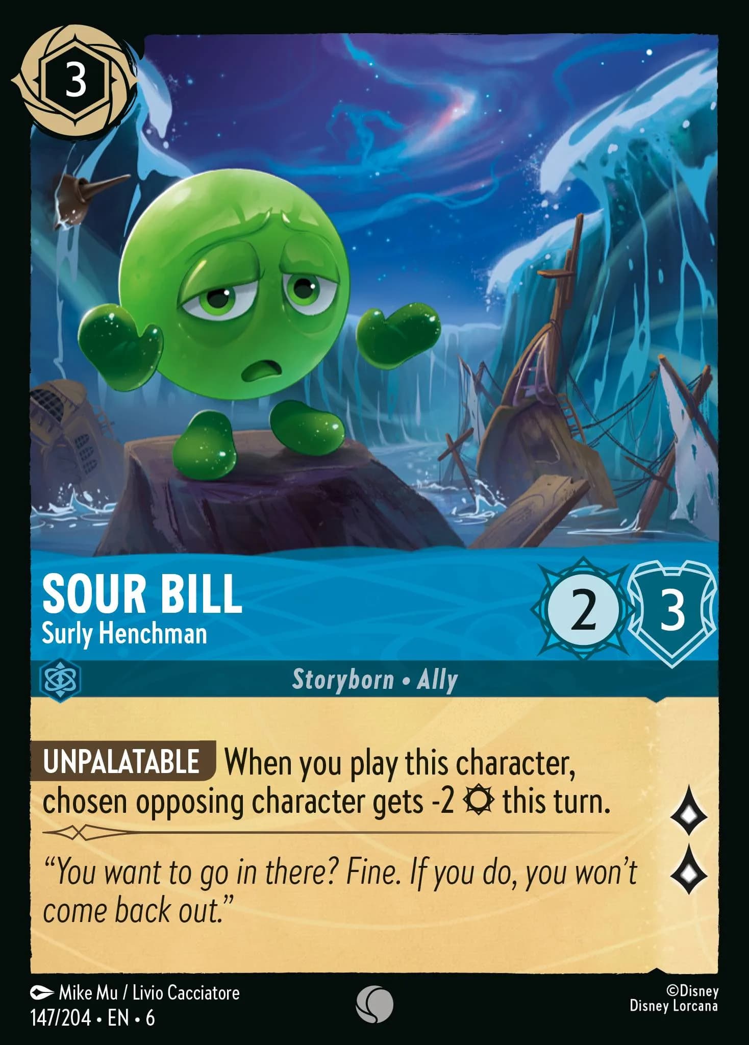 Sour Bill - Surly Henchman 147/204 from Azurite Sea