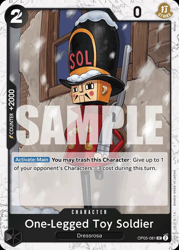 One-Legged Toy Soldier OP05-081 Official alternate printing 2