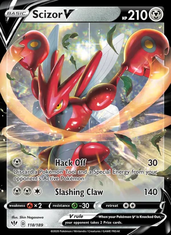 Scizor V 118/189 from Darkness Ablaze