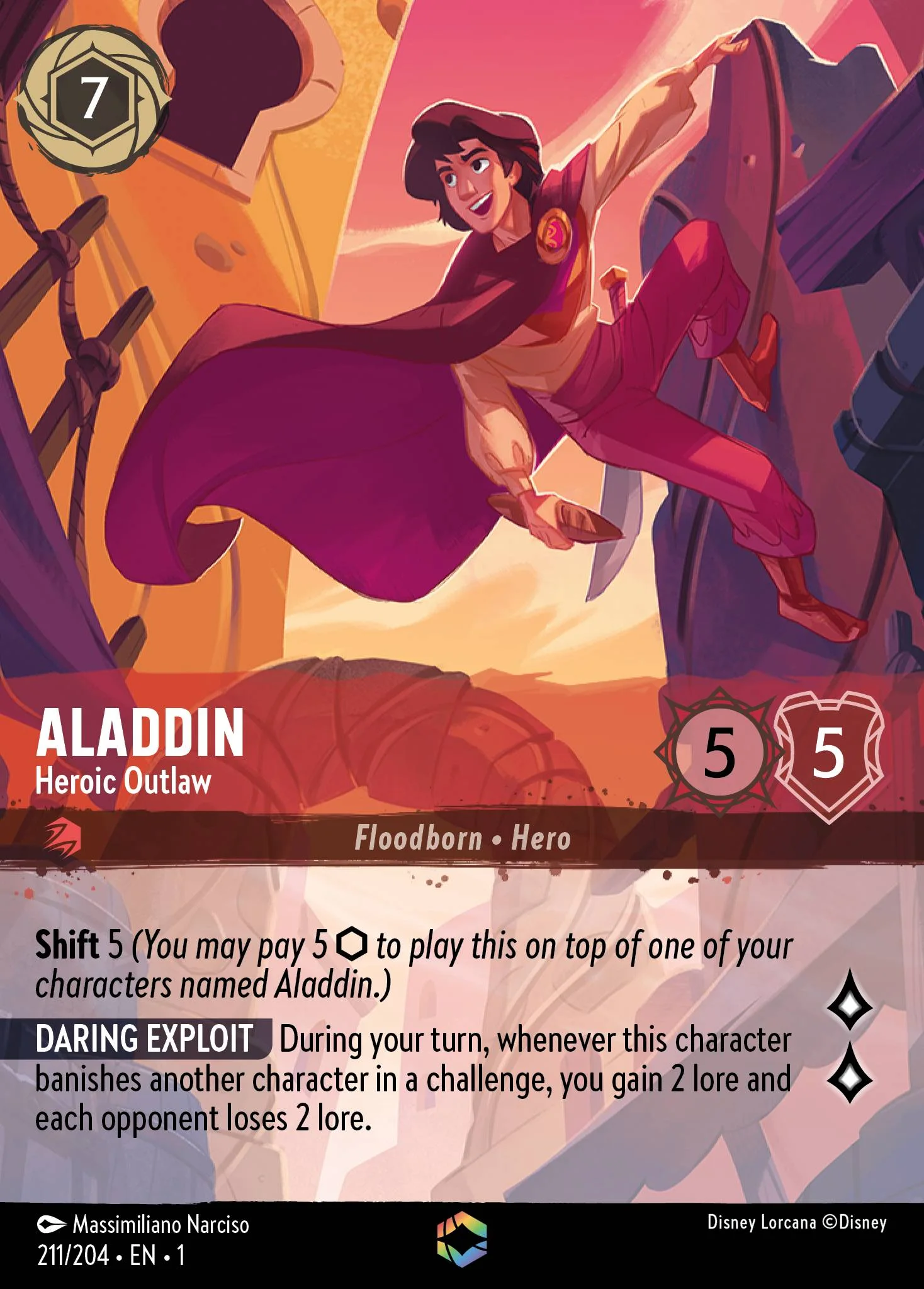 Aladdin - Heroic Outlaw 211/204 from The First Chapter
