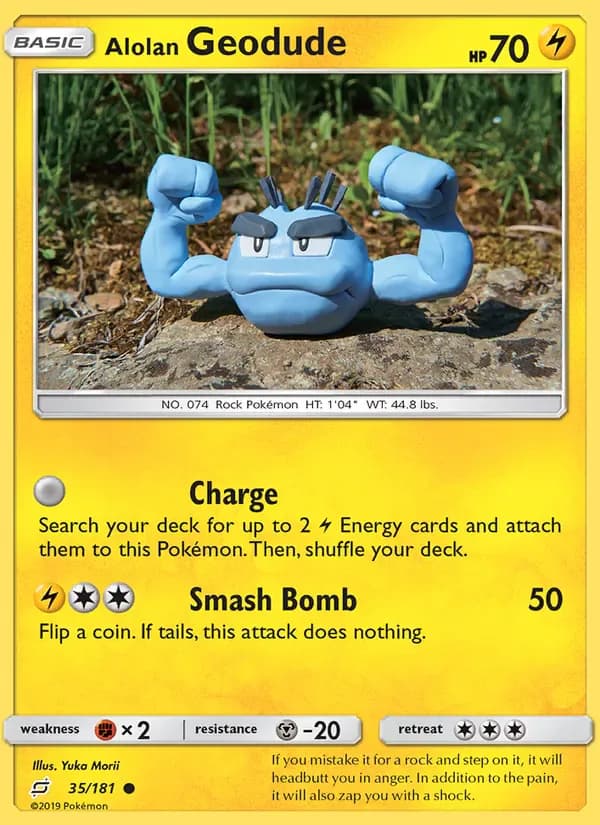 Alolan Geodude 35/181 from Team Up