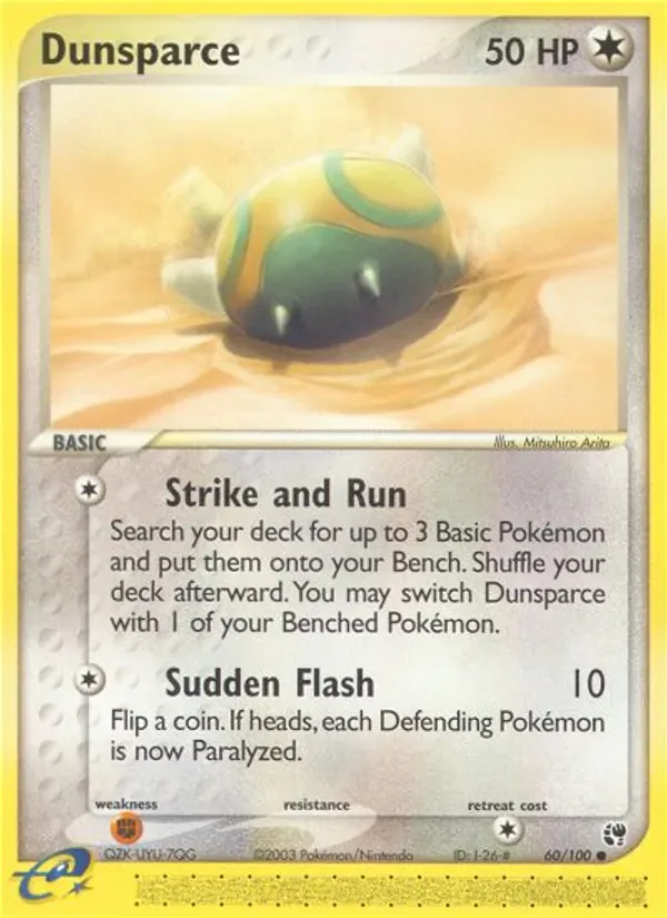 Dunsparce 60/100 from EX Sandstorm