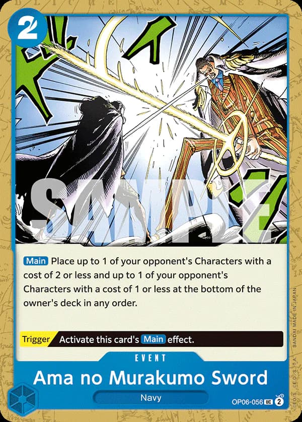 Ama no Murakumo Sword OP06-056 Standard printing