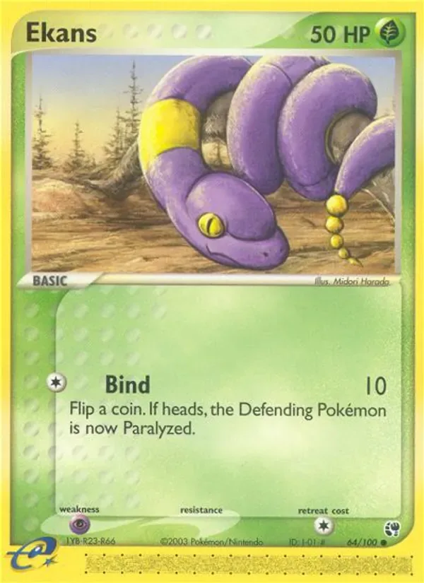 Ekans 64/100 from EX Sandstorm
