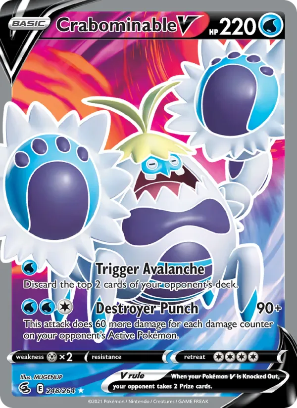 Crabominable V 248/264 from Fusion Strike