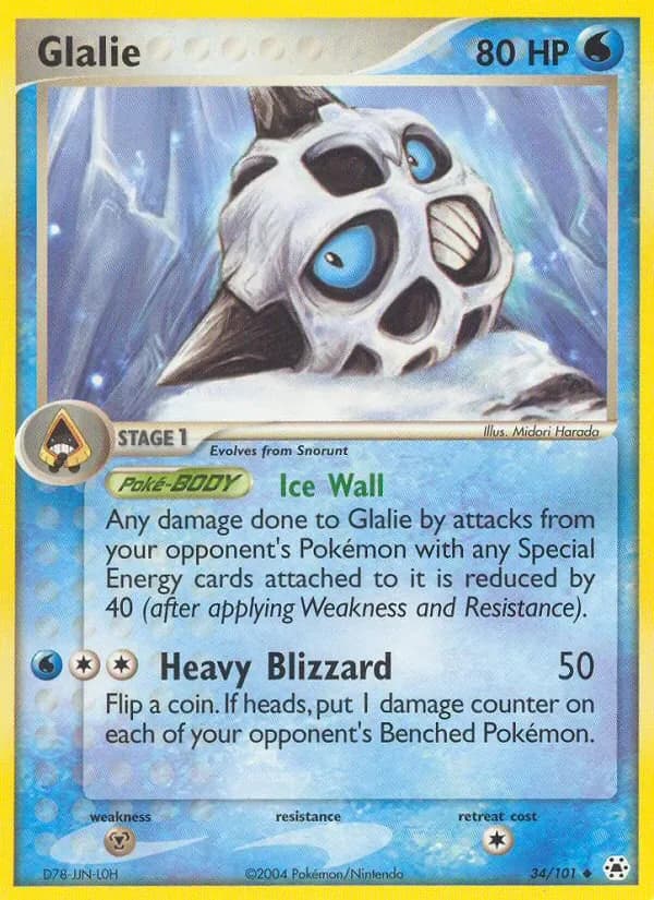 Glalie 34/101 from EX Hidden Legends