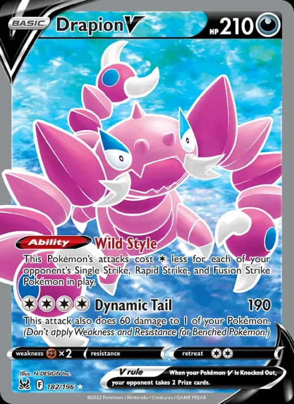 Drapion V 182/196 from Lost Origin