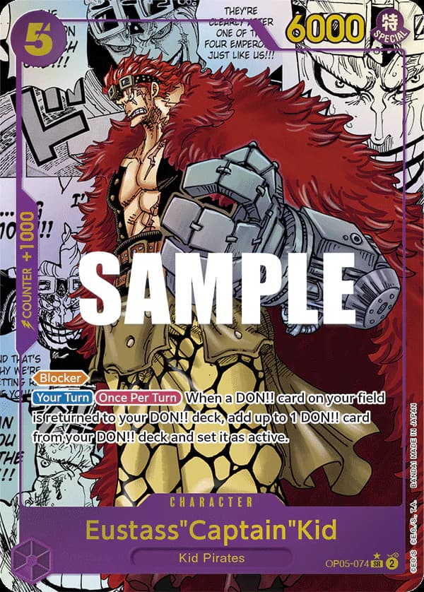 Eustass"Captain"Kid OP05-074 Official alternate printing 2