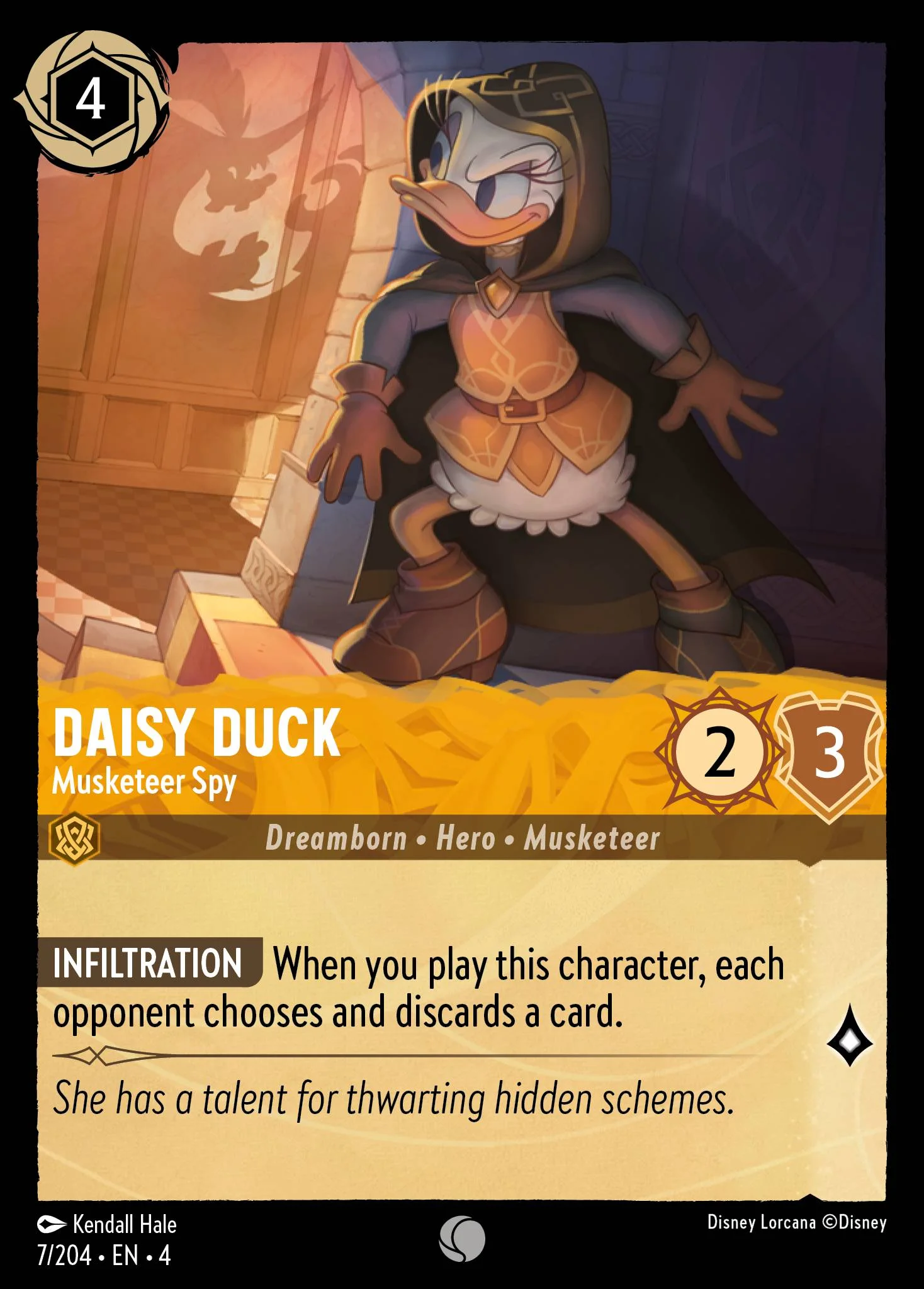 Daisy Duck - Musketeer Spy 7/204 from Ursula's Return