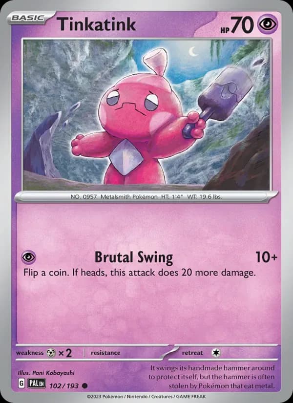 Tinkatink 102/193 from Paldea Evolved