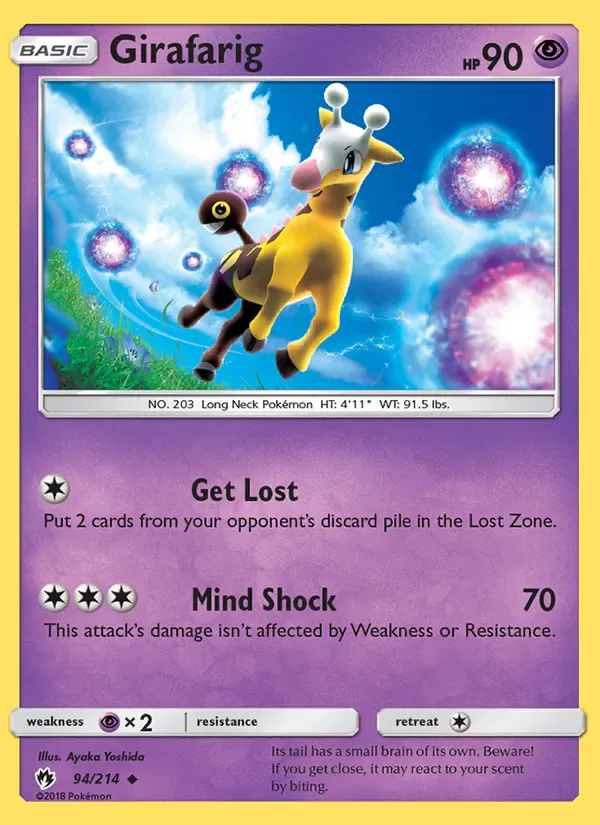 Girafarig 94/214 from Lost Thunder