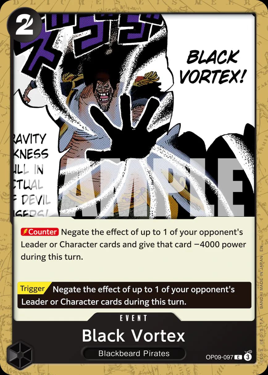Black Vortex OP09-097 Official alternate printing r1