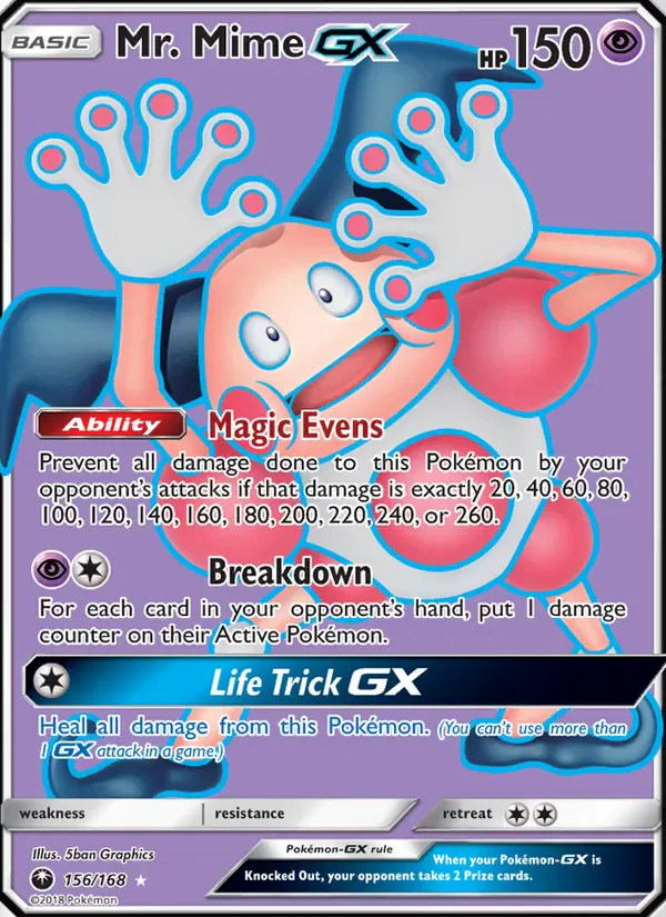 Mr. Mime GX 156/168 from Celestial Storm