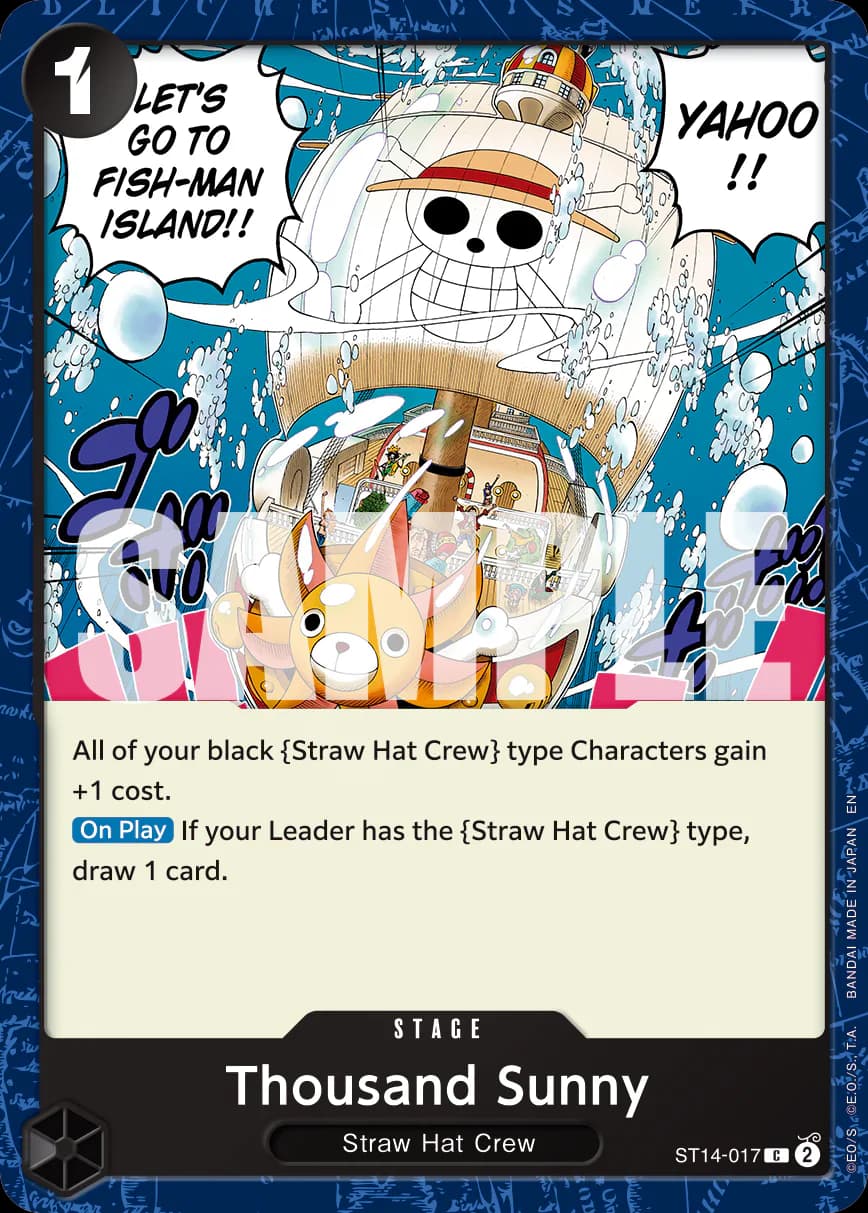 Thousand Sunny ST14-017 Official alternate printing r1