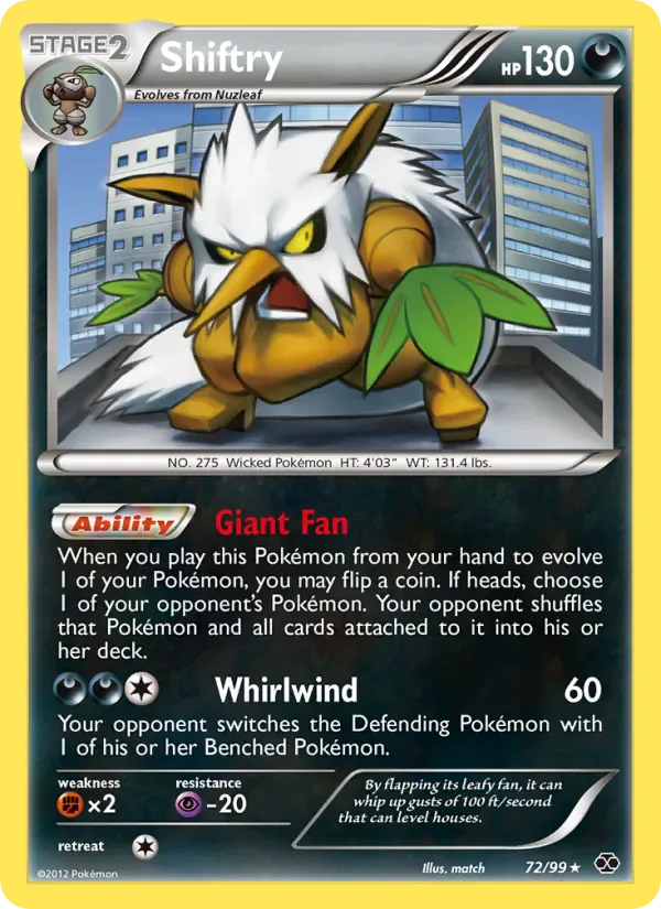 Shiftry 72/99 from Next Destinies
