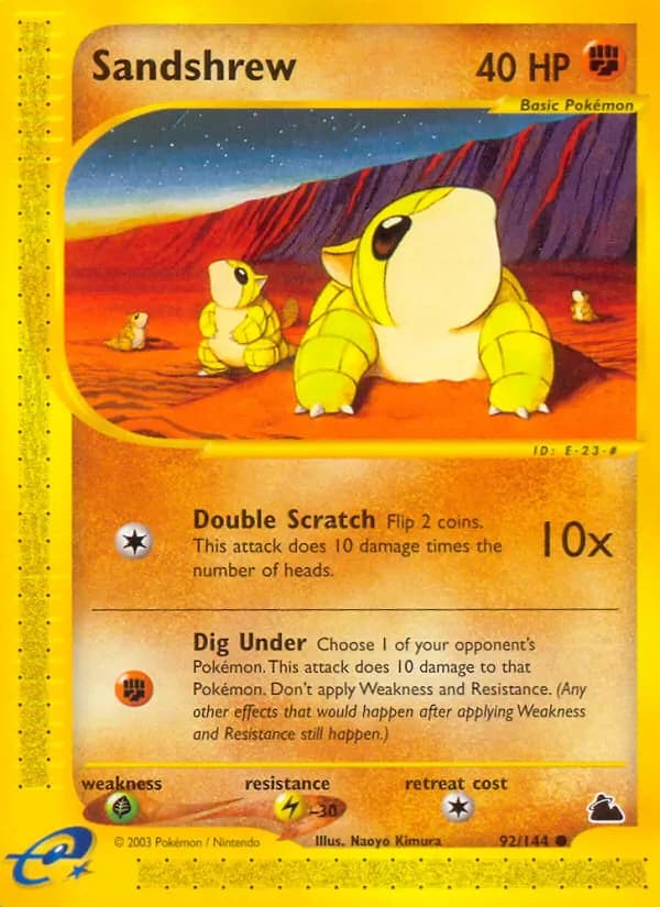 Sandshrew 92/144 from Skyridge