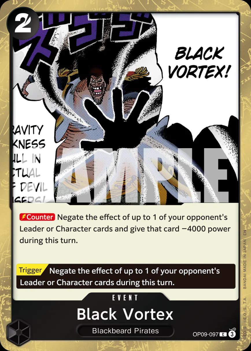 Black Vortex OP09-097 Official alternate printing 1