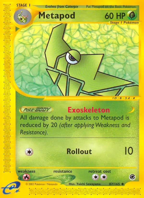 Metapod 87/165 from Expedition Base Set