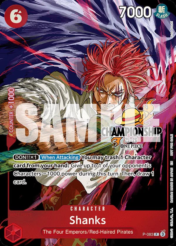 Shanks P-083 Official alternate printing 2