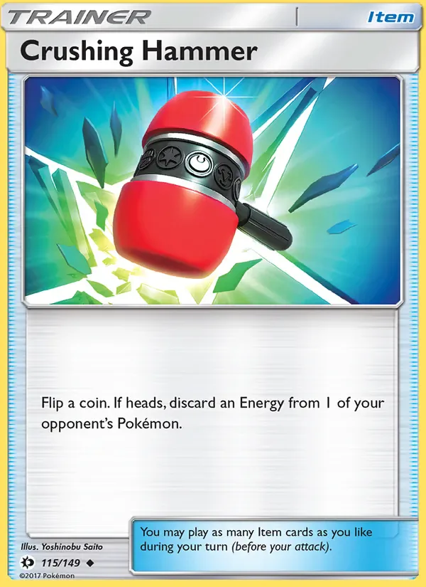 Crushing Hammer 115/149 from Sun & Moon Base Set