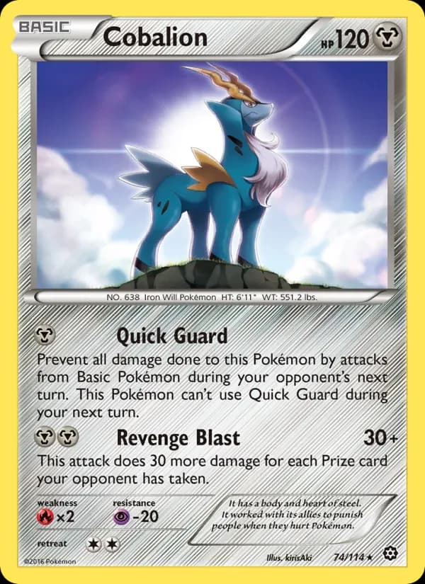 Cobalion 74/114 from Steam Siege