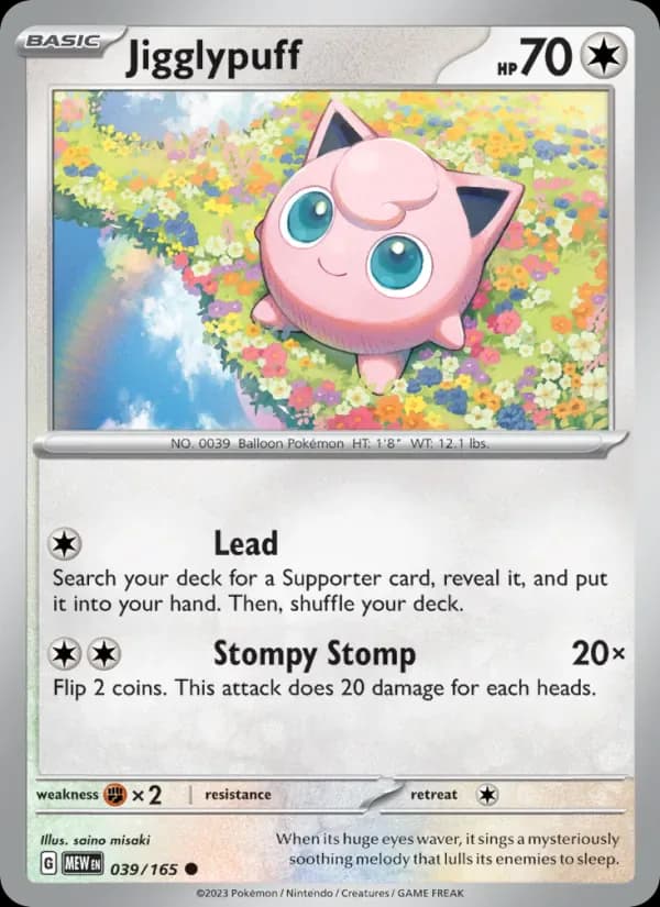 Jigglypuff 039/165 from Pokemon 151