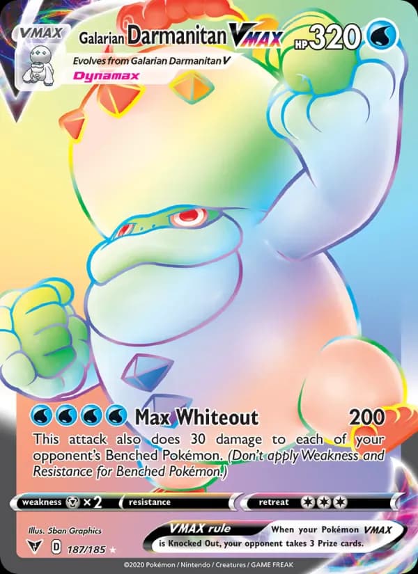 Galarian Darmanitan VMAX 187/185 from Vivid Voltage