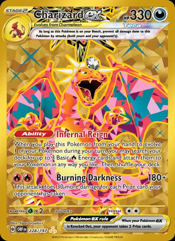 Charizard ex 228/197 from Obsidian Flames