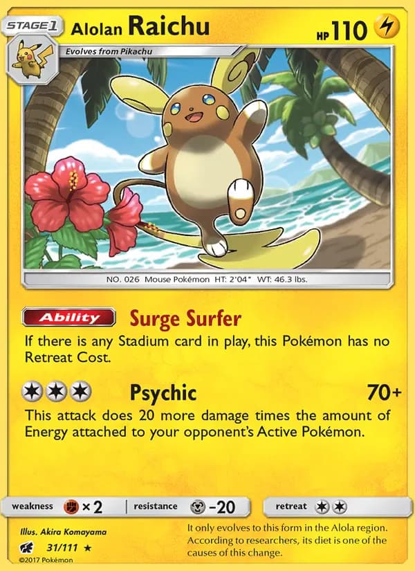 Alolan Raichu 31/111 from Crimson Invasion