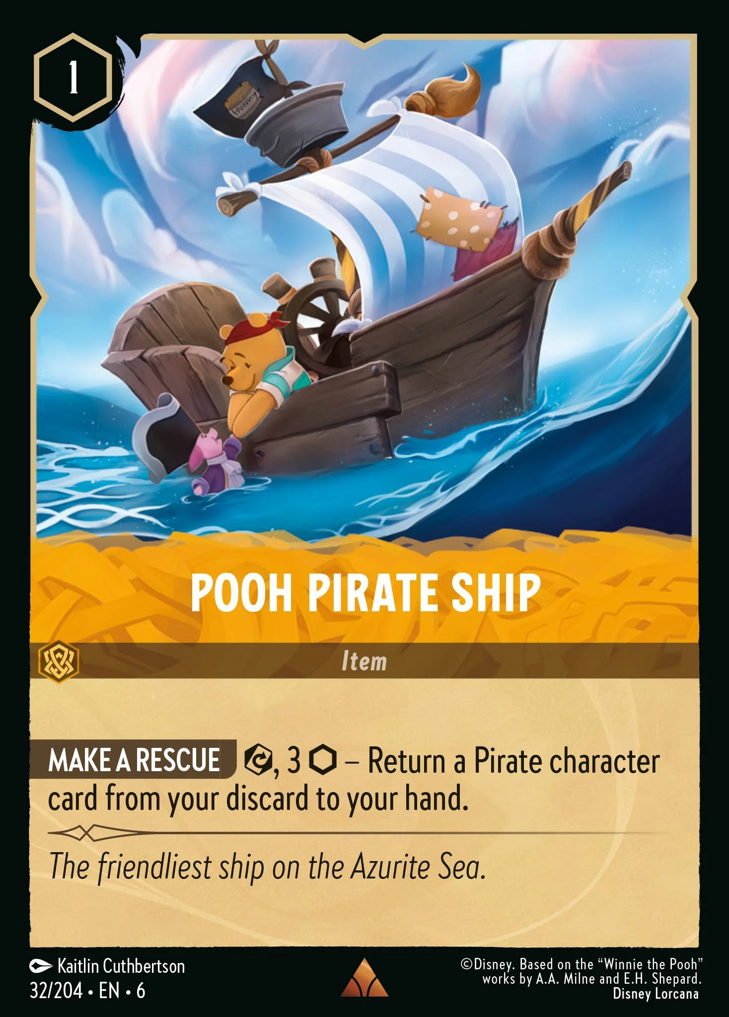 Pooh Pirate Ship 32/204 from Azurite Sea