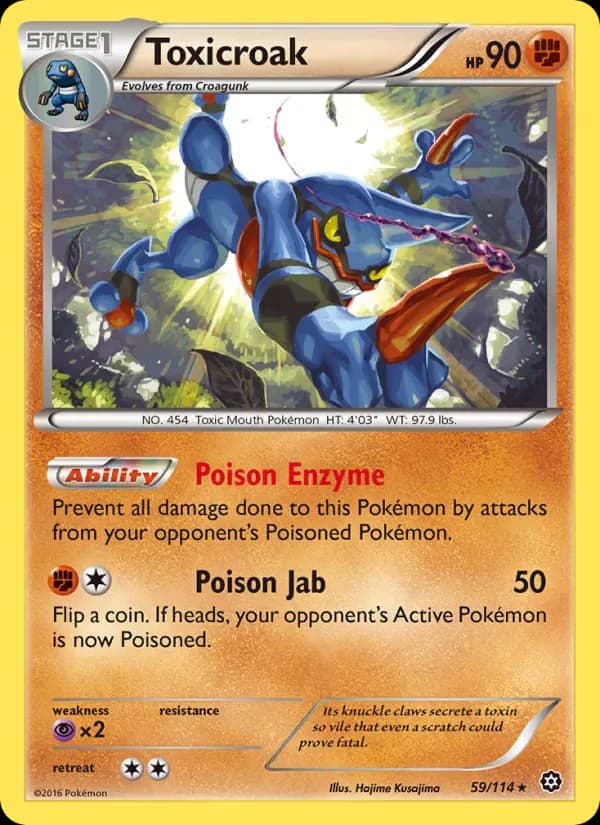 Toxicroak 59/114 from Steam Siege
