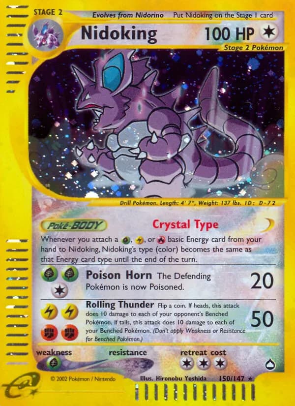Nidoking 150/147 from Aquapolis