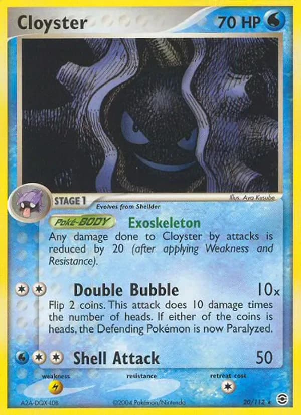 Cloyster 20/112 from EX FireRed & LeafGreen