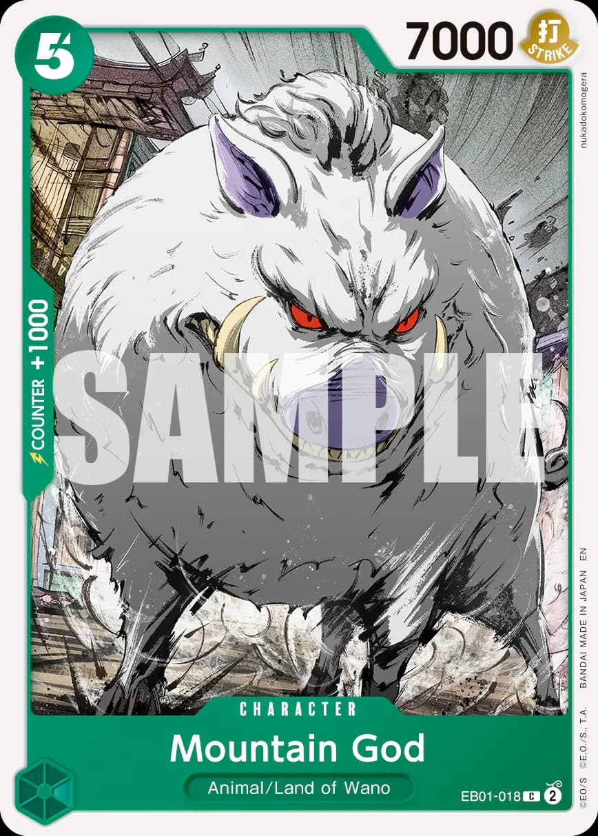 Mountain God EB01-018 Official alternate printing r1