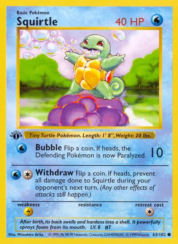Squirtle 63/102 from Base Set