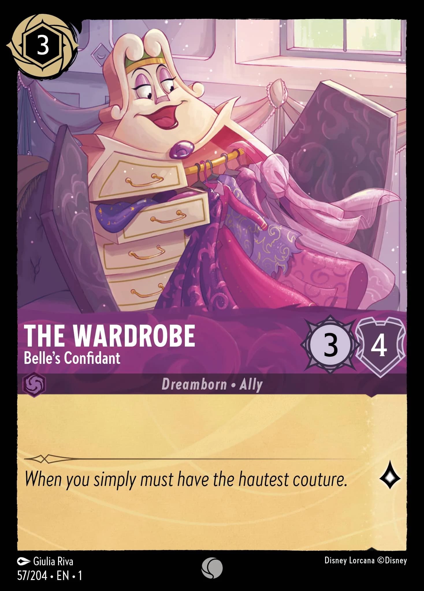 The Wardrobe - Belle's Confidant 57/204 from The First Chapter