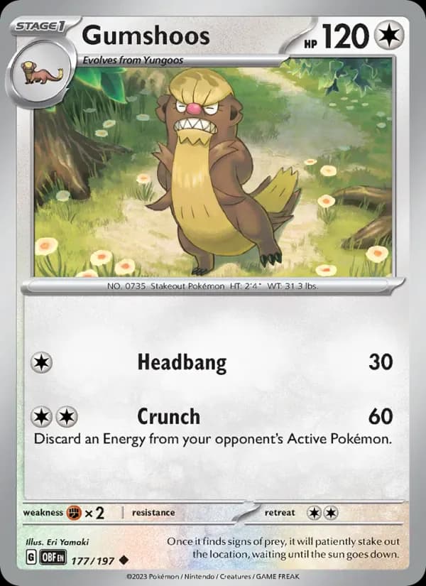 Gumshoos 177/197 from Obsidian Flames