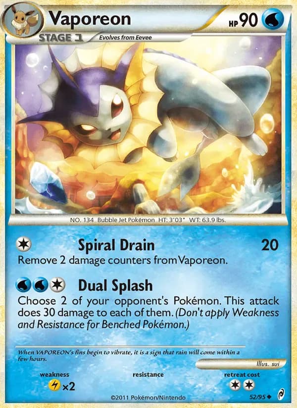 Vaporeon 52/95 from Call of Legends