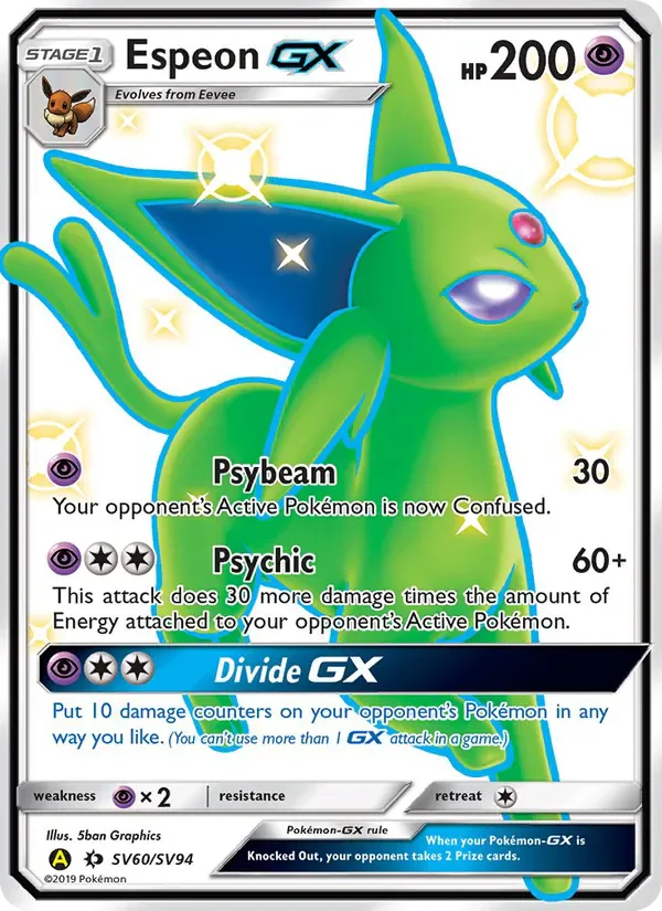 Espeon-GX SV60/SV94 from Hidden Fates