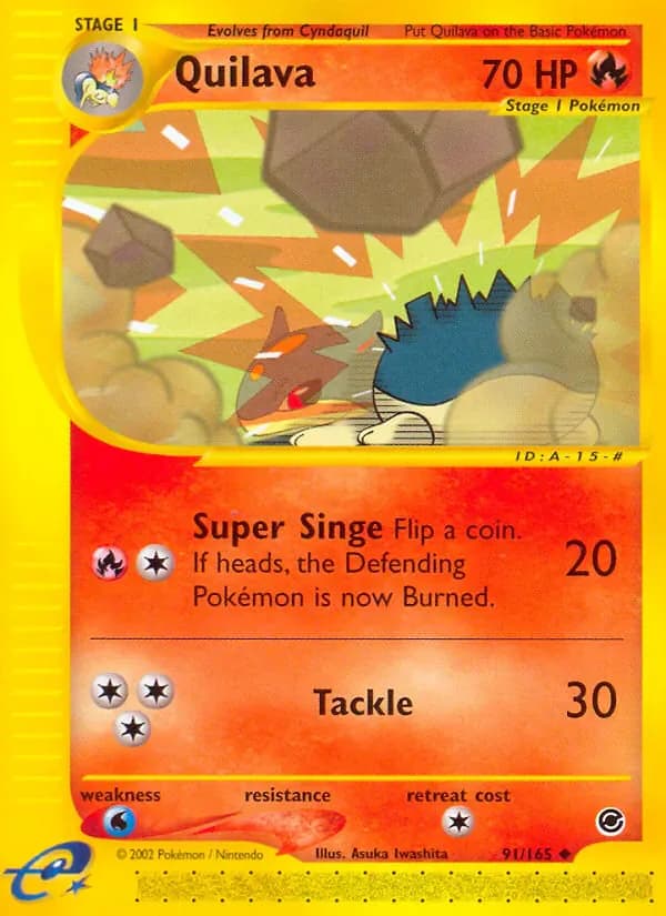 Quilava 91/165 from Expedition Base Set