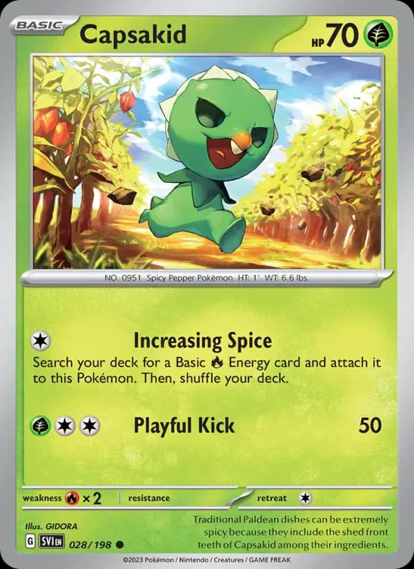 Capsakid 028/198 from Scarlet & Violet Base Set