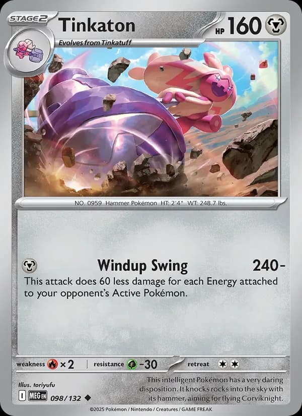 Tinkaton 098/132 from Mega Evolution