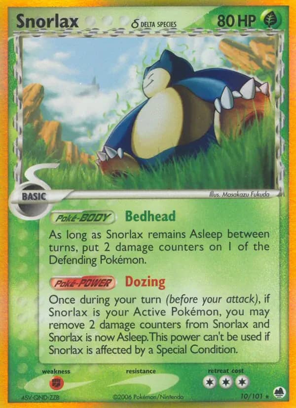 Snorlax δ 10/101 from EX Dragon Frontiers