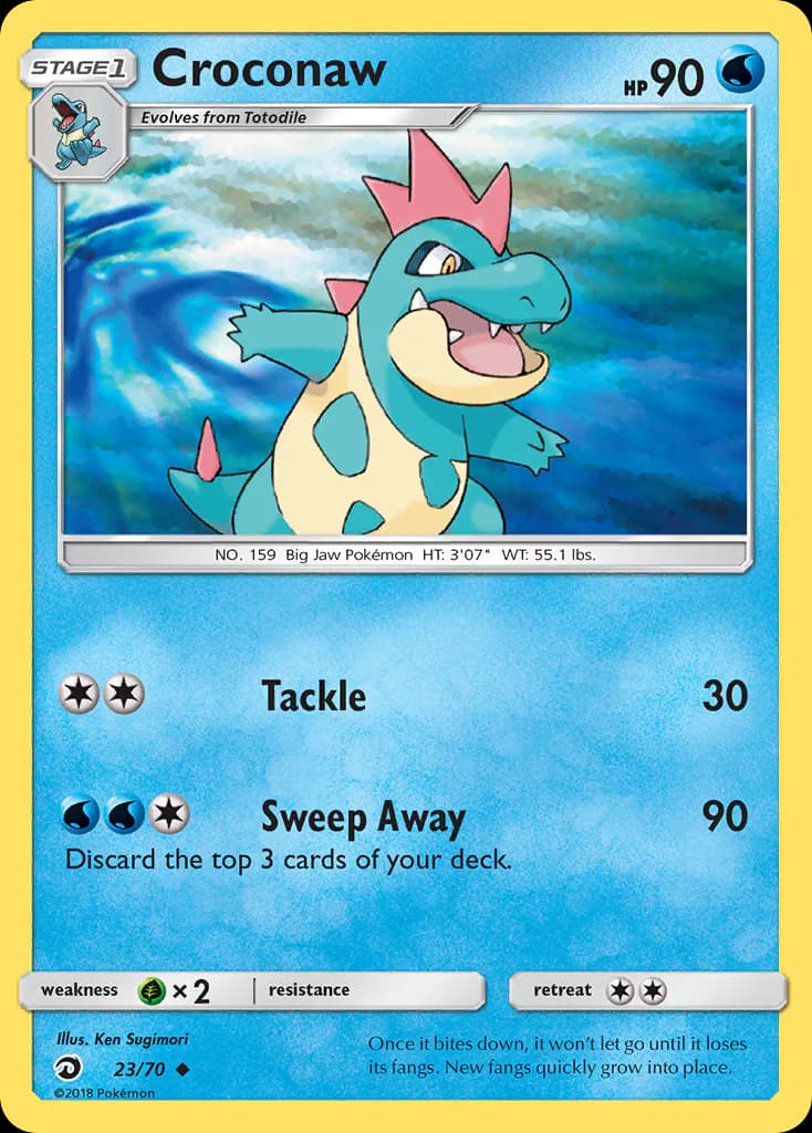Croconaw 23/70 from Dragon Majesty