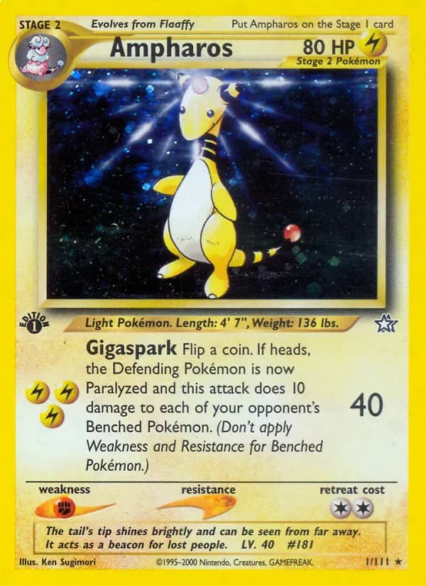 Ampharos 1/111 from Neo Genesis