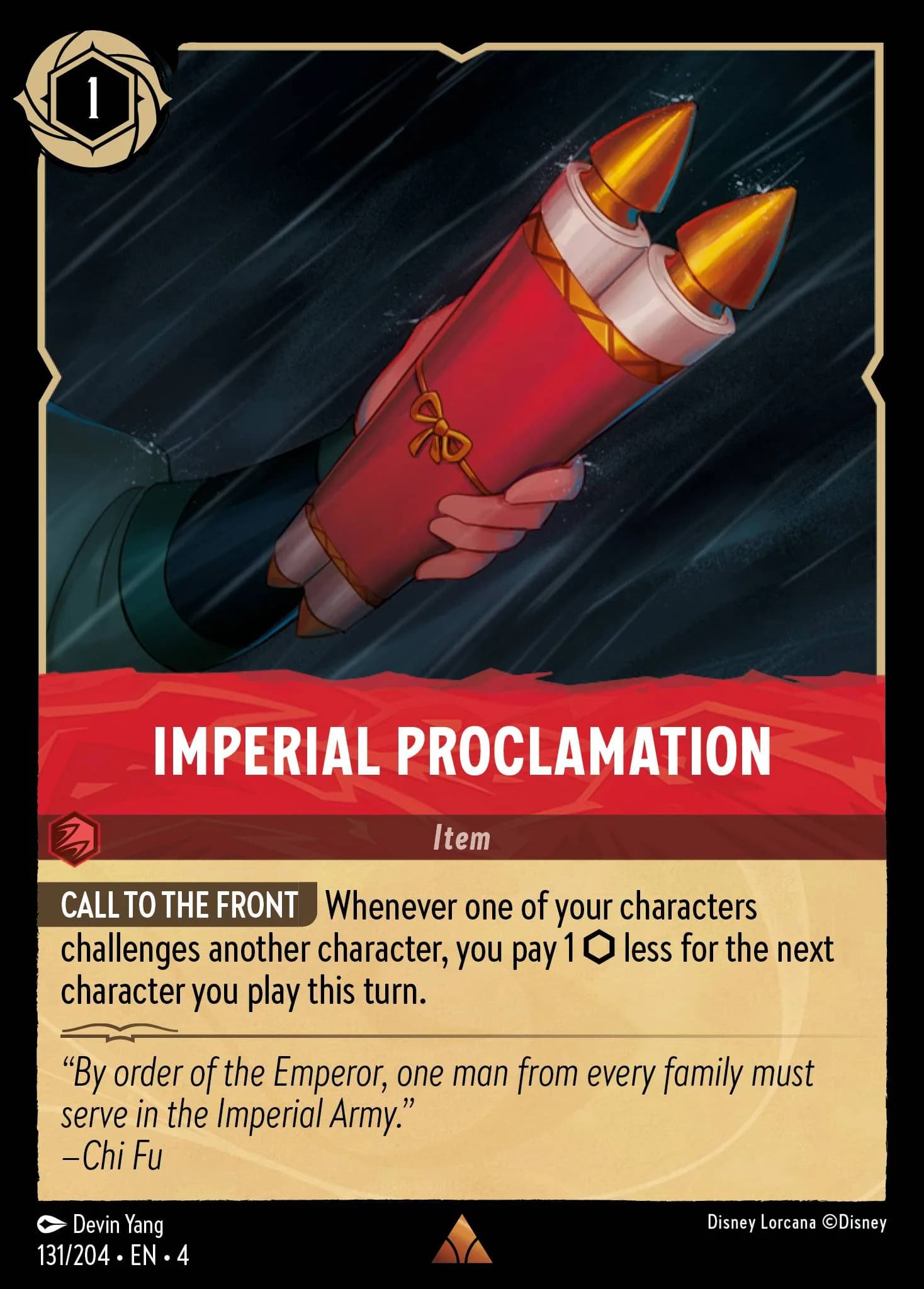 Imperial Proclamation 131/204 from Ursula's Return