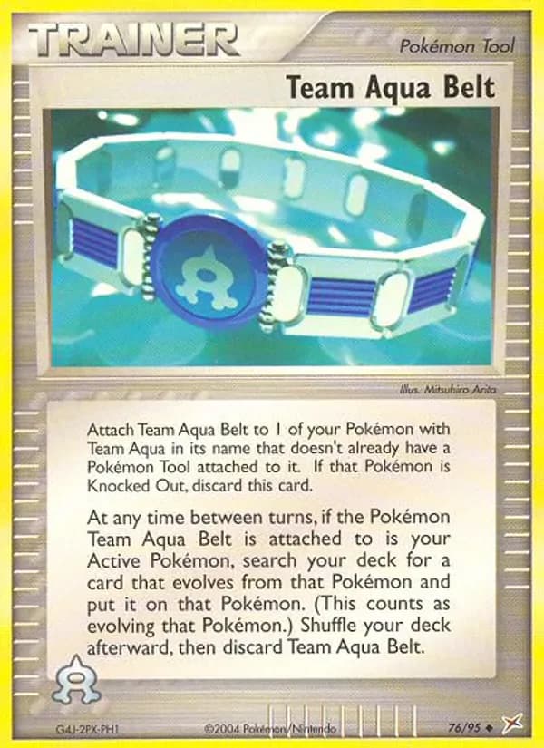 Team Aqua Belt 76/95 from EX Team Magma vs Team Aqua