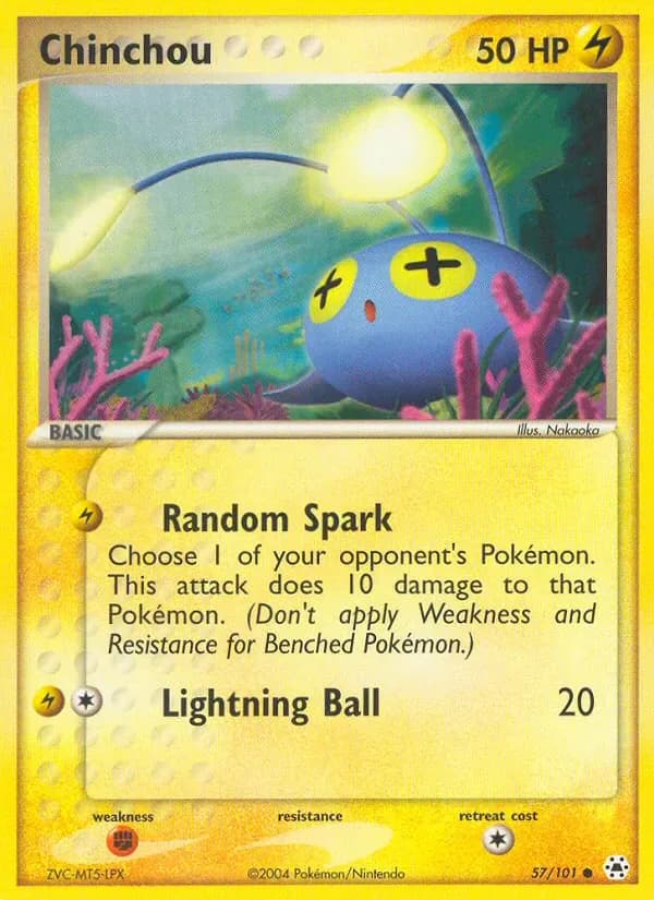 Chinchou 57/101 from EX Hidden Legends