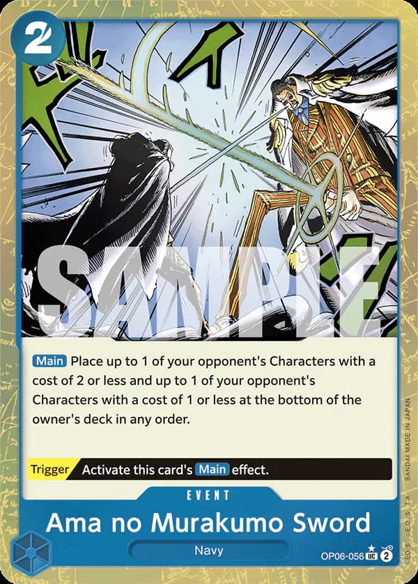 Ama no Murakumo Sword OP06-056 Official alternate printing 3